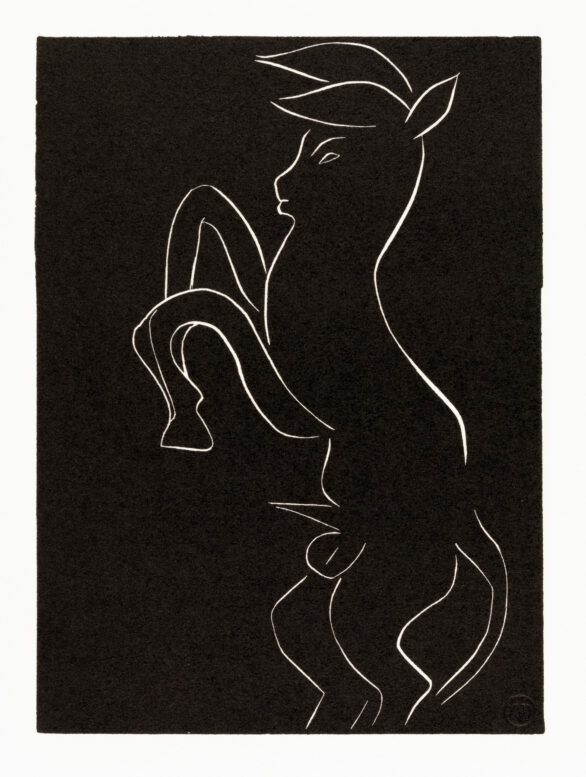 Matisse Linocut: . . . UN MEUGLEMENT DIFFÉRENT DES AUTRES . . . (Variant III)