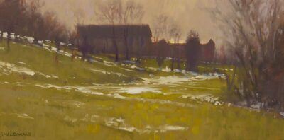 John MacDonald Painting Winter's Retreat