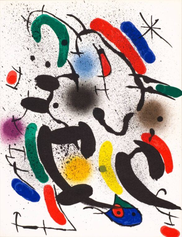 Joan Miró lithograph UNTITLED from Joan Miró Lithographe I